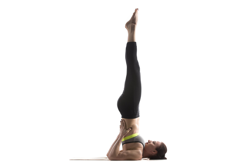yoga sarvangasana pose